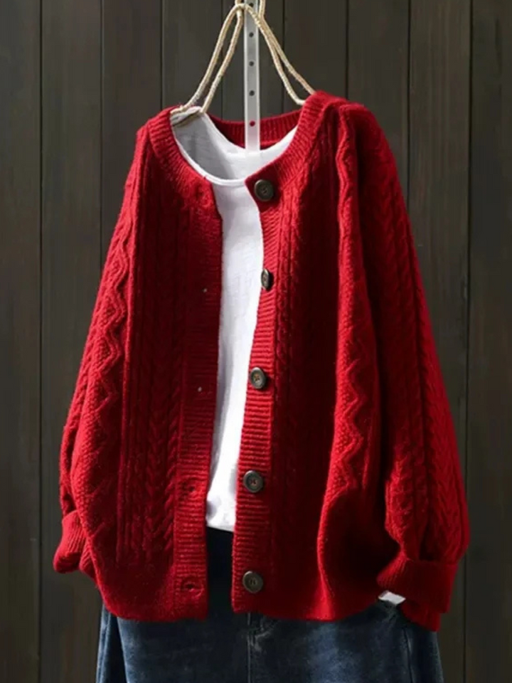Isabel | Schicker Strickcardigan mit feinem Muster