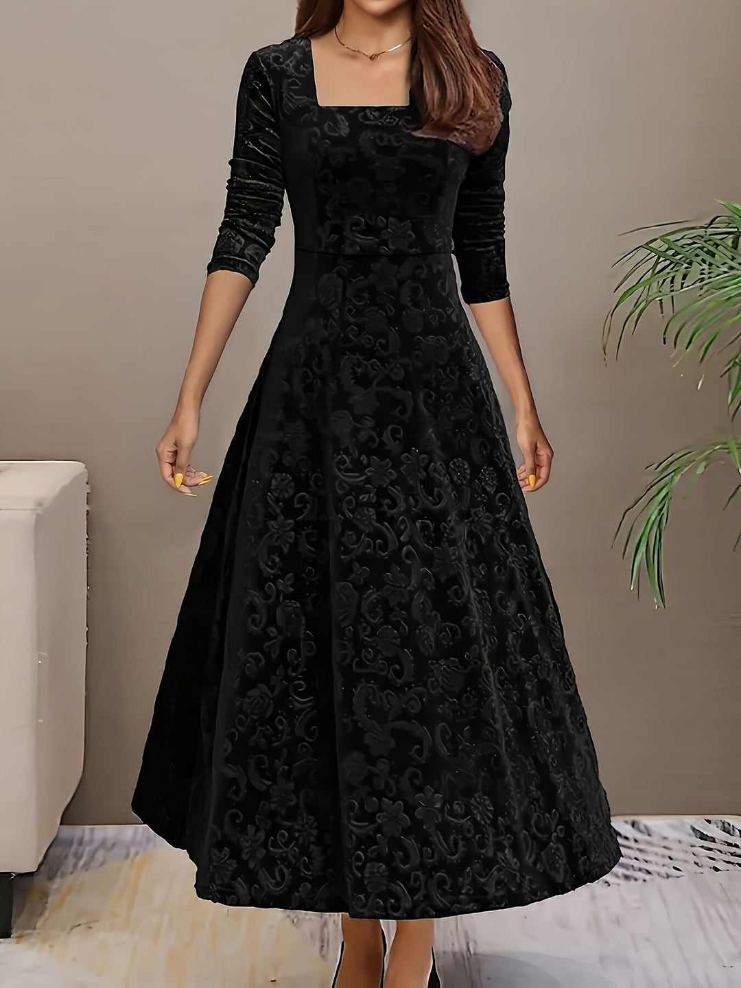 Clara | Stylisches Samtkleid für den Urlaub
