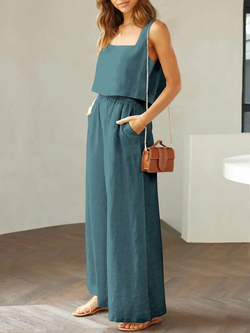 Sofia | Komfortables Damen Set aus Top und Hose