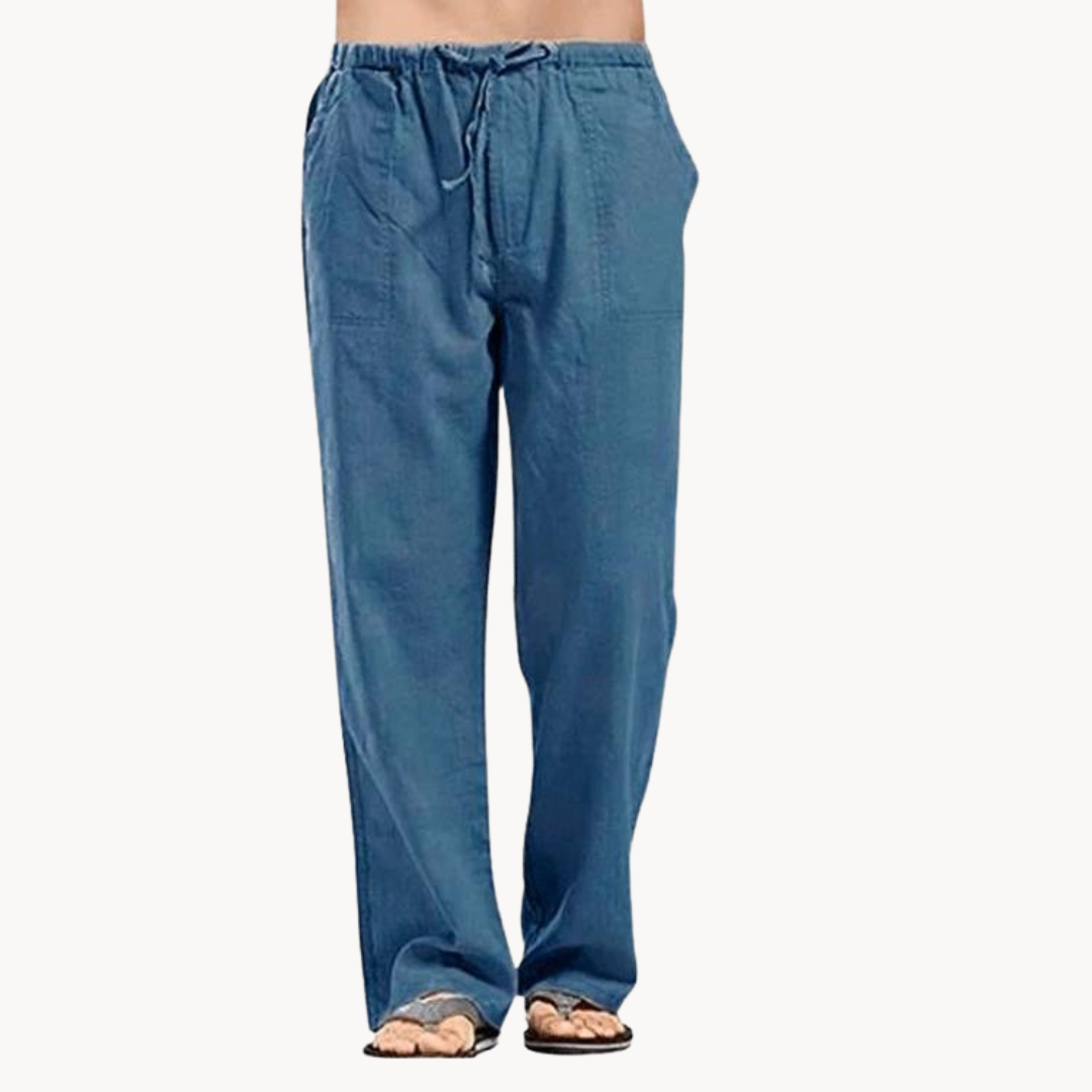 Pier Leinen | Sommerliche Baumwollhosen Herren