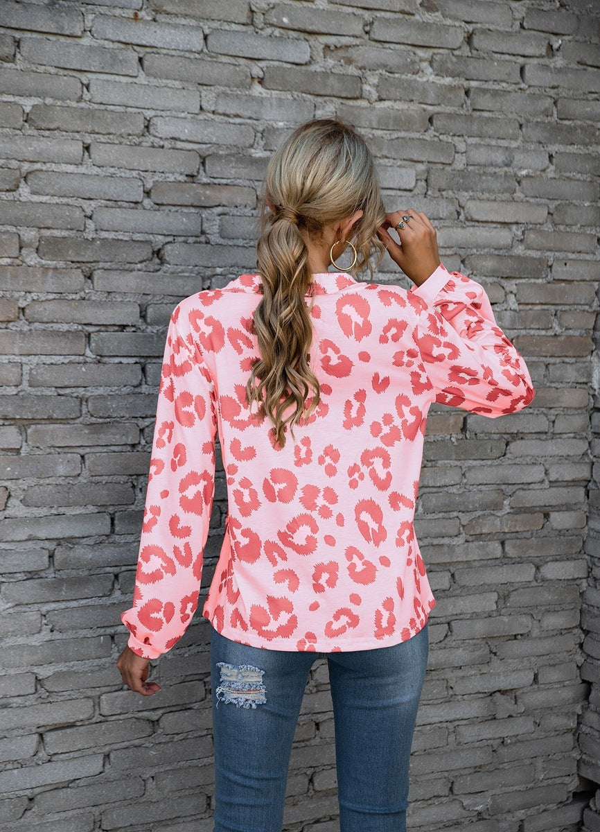 Bilc | Bluse für Frauen mit Leopardenmuster