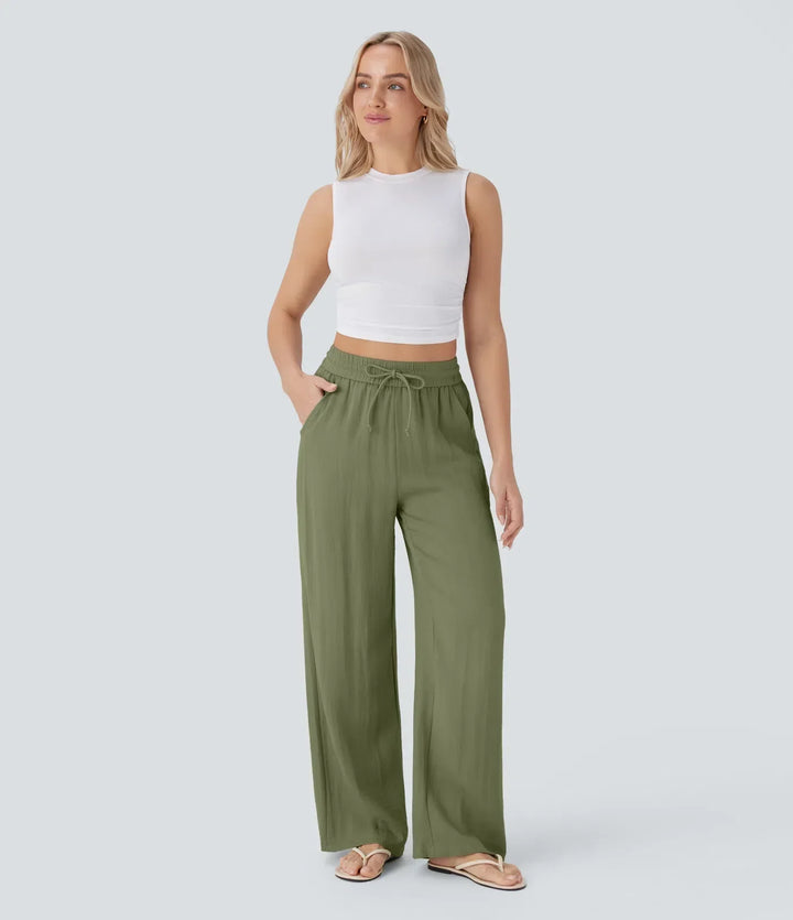 Elena | Bequeme Leinenhose mit fließender Passform