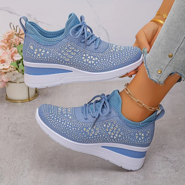 Elena | Orthopädische Sneakers mit Strasssteinen