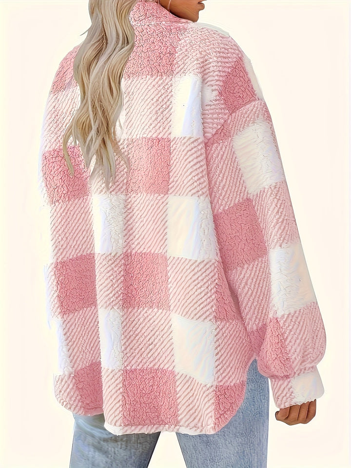 Laura | Stylischer Damen-Teddy-Wintermantel warm