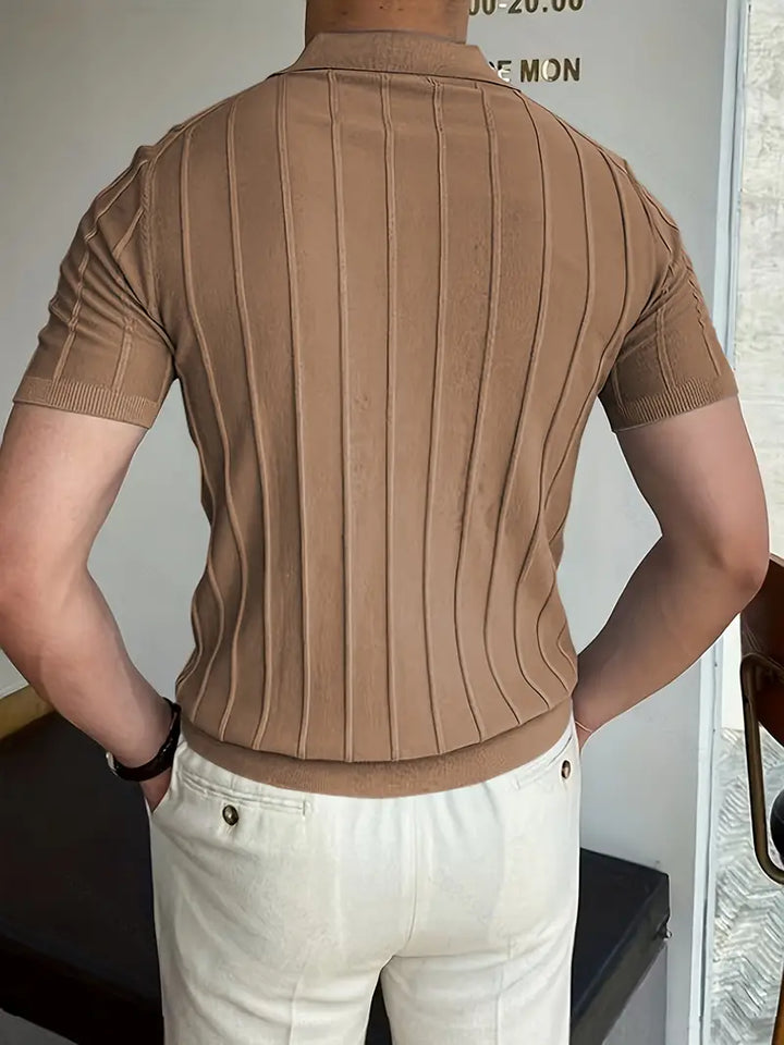 London | Vertikal gestreiftes Hemd für Herrenlook