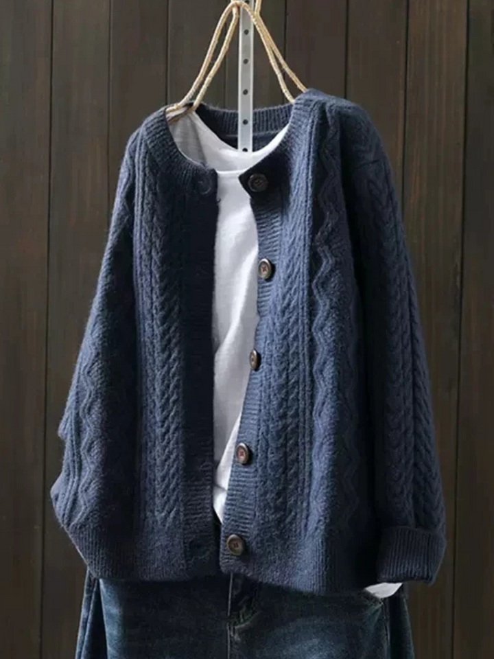 Isabel | Schicker Strickcardigan mit feinem Muster