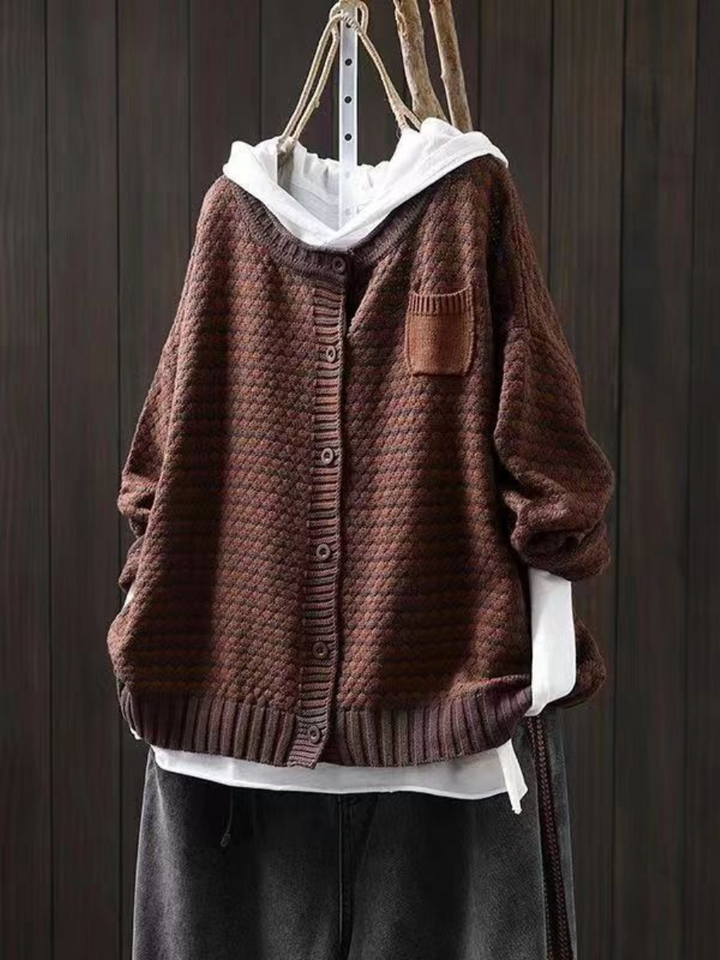 Clara | Feiner Strickcardigan mit Struktur