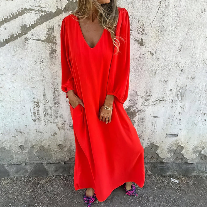 CASSANDRA | Langes Boho-Kleid mit romantischem Flair