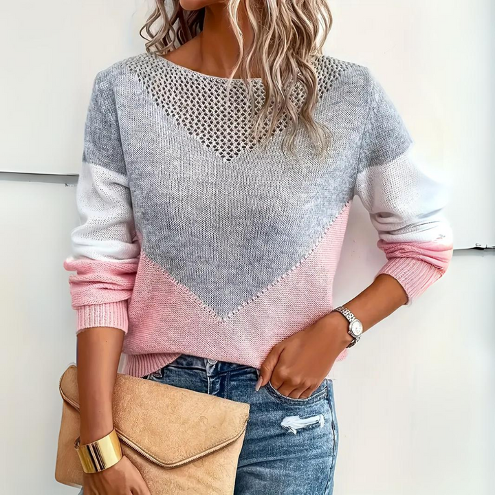 Gladys | Mehrfarbiger Pullover aus Strick