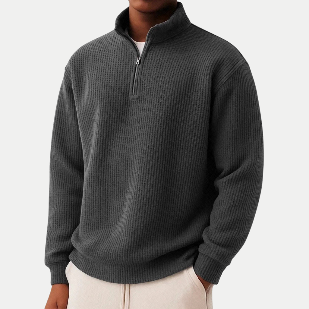 Jonas | Eleganter Zip Pullover für jeden Tag