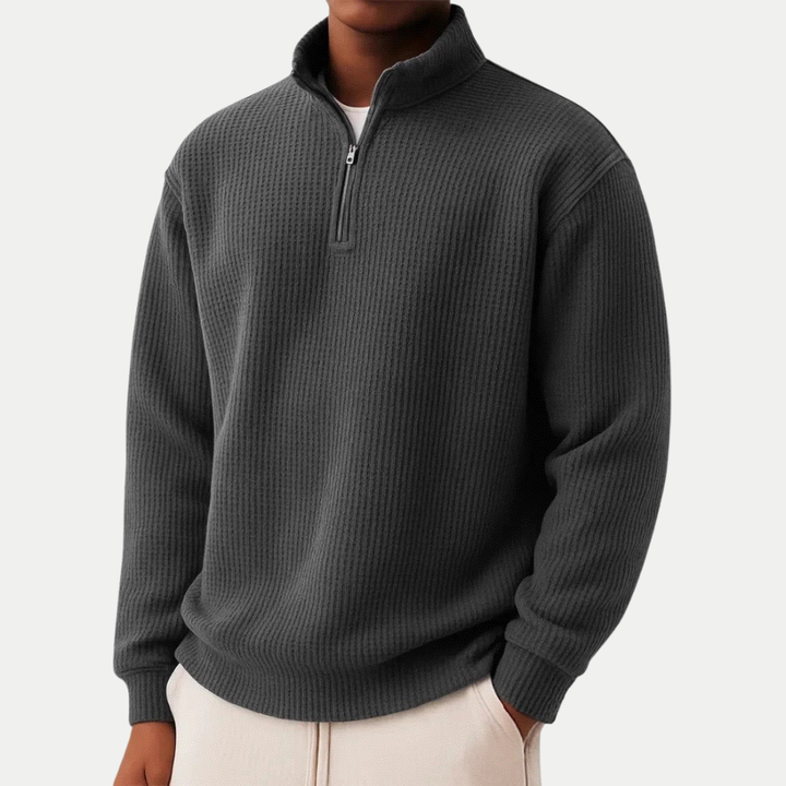 Jonas | Eleganter Zip Pullover für jeden Tag