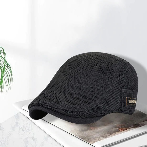 Beret Stilvolle, atmungsaktive Baskenmütze für Männer im Retro-Look