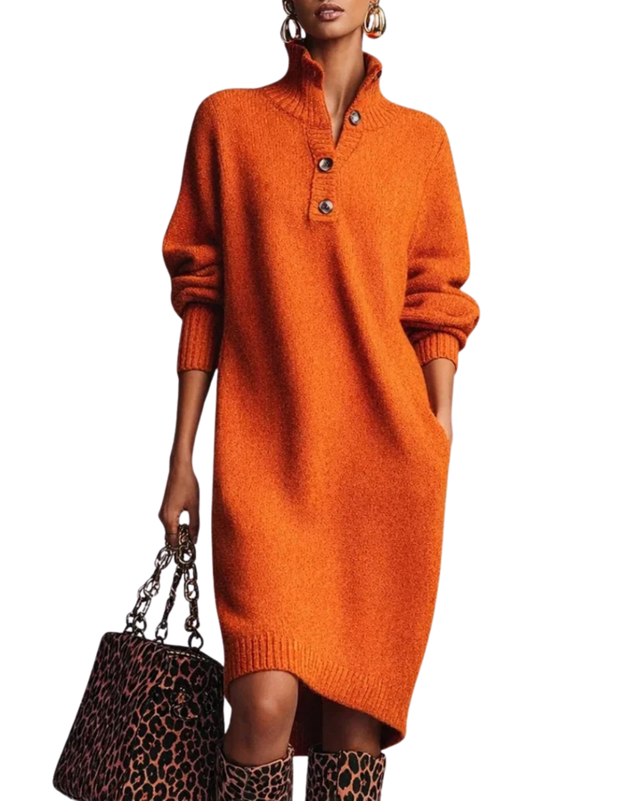 Tabea | Weiches Strickkleid mit femininer Note