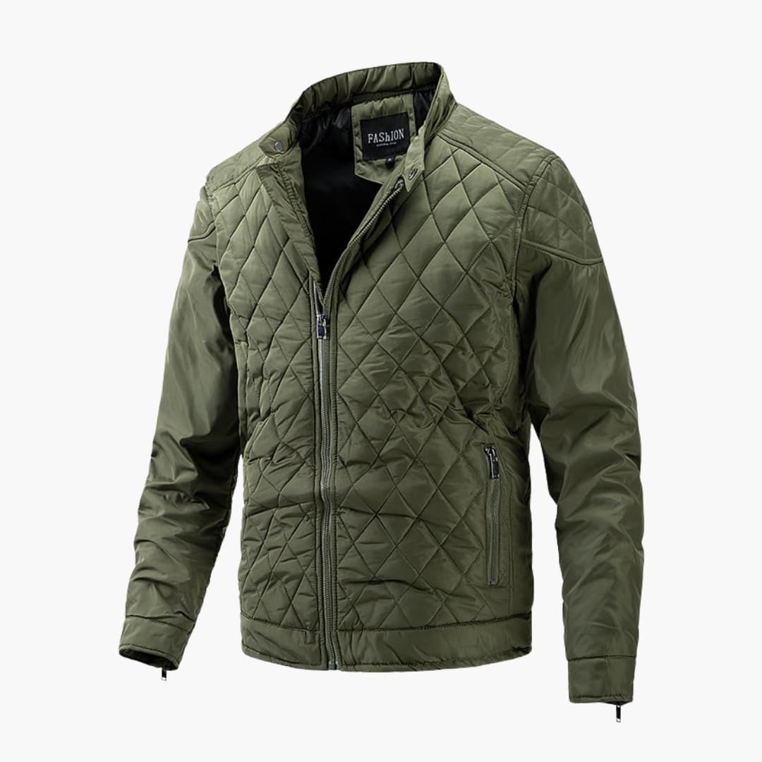 Friedrich | Gesteppte Motorradjacke im Bikerstil