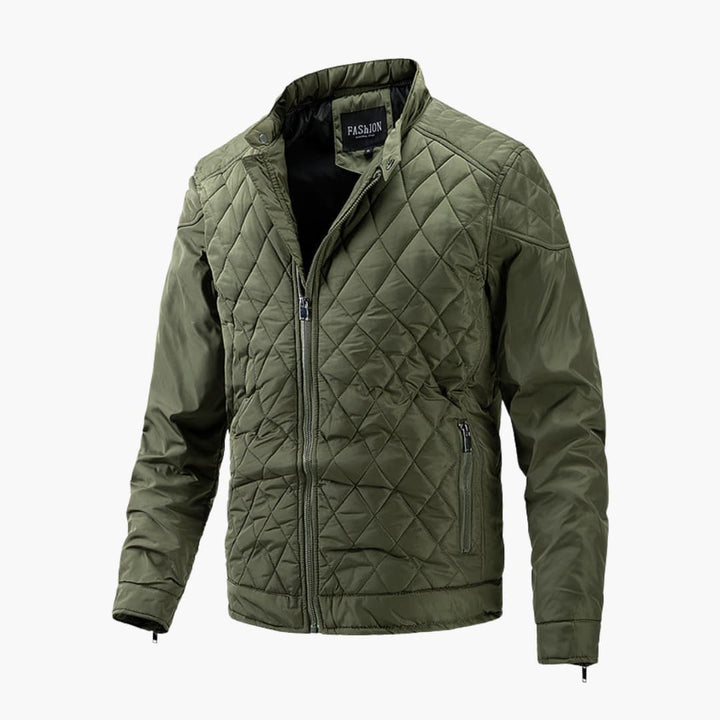 Friedrich | Gesteppte Motorradjacke im Bikerstil