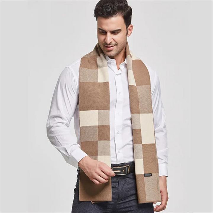 EDWARD | Klassischer Wollschal für Herren im Vintage-Stil