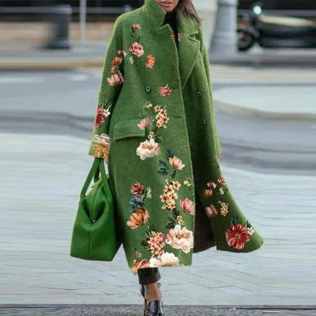 Amelie | Blumiger Mantel für frische Frühlingstage in der Stadt