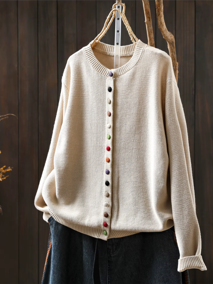 Amelia | Zeitloser Cardigan mit feinen Knöpfen
