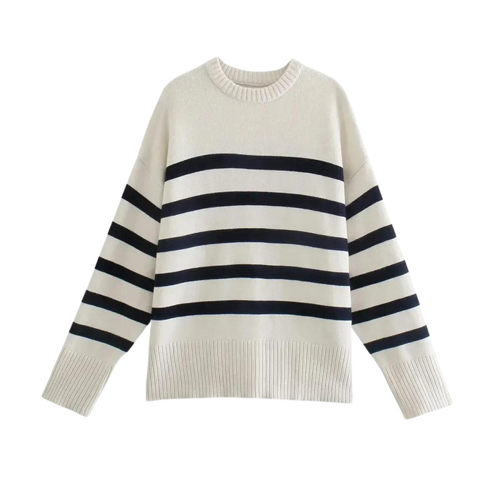 Noémie | Lässiger Pullover mit Streifenmuster