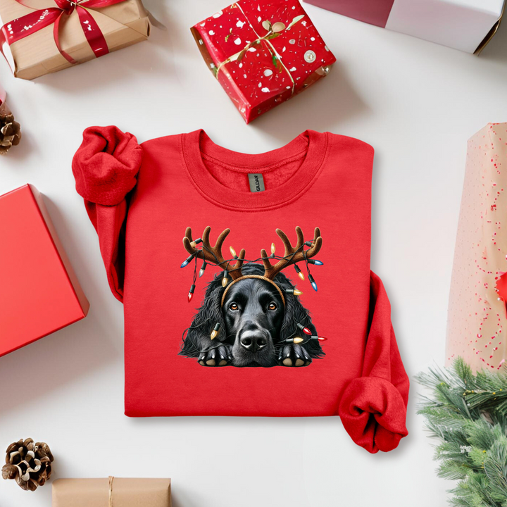 Weihnachts | Hundepullover mit Rentier-Motiv