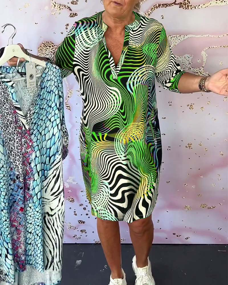 Linda | Sommerkleid mit buntem Printmuster