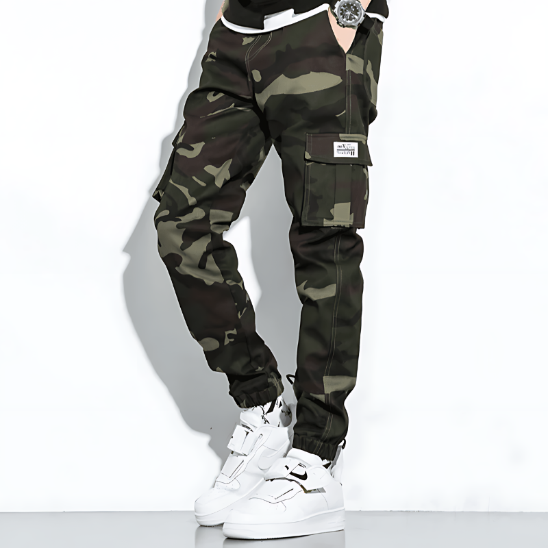 Jonas | Camo Cargo Hose Herren Komfort Fit