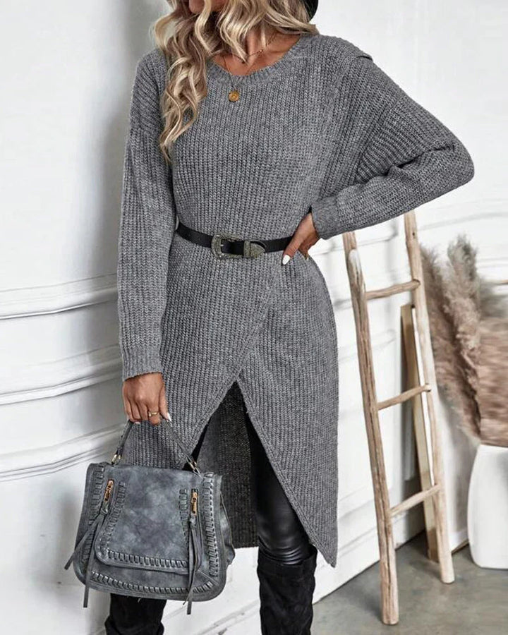 Agnes | Langer Damenpullover im modernen Oversize-Stil