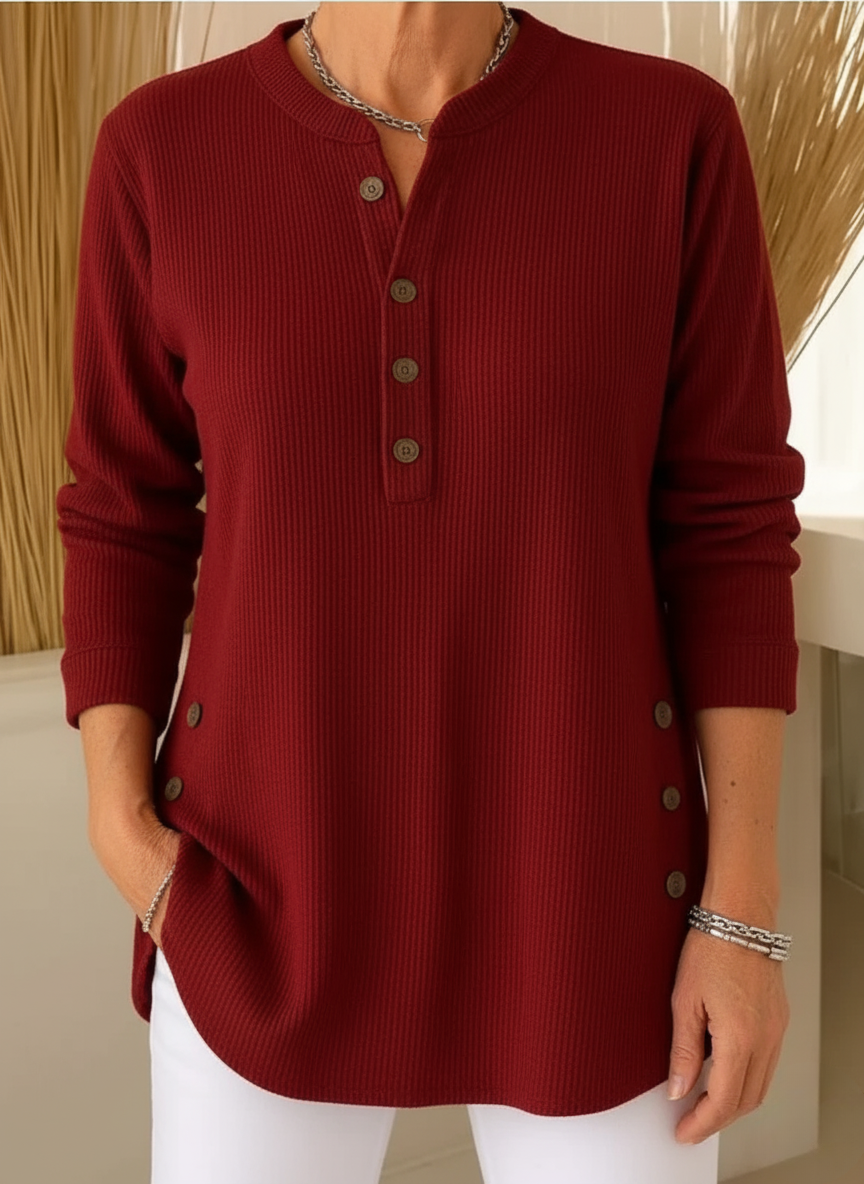 Nina | Lässiger Damenpullover mit langen Ärmeln
