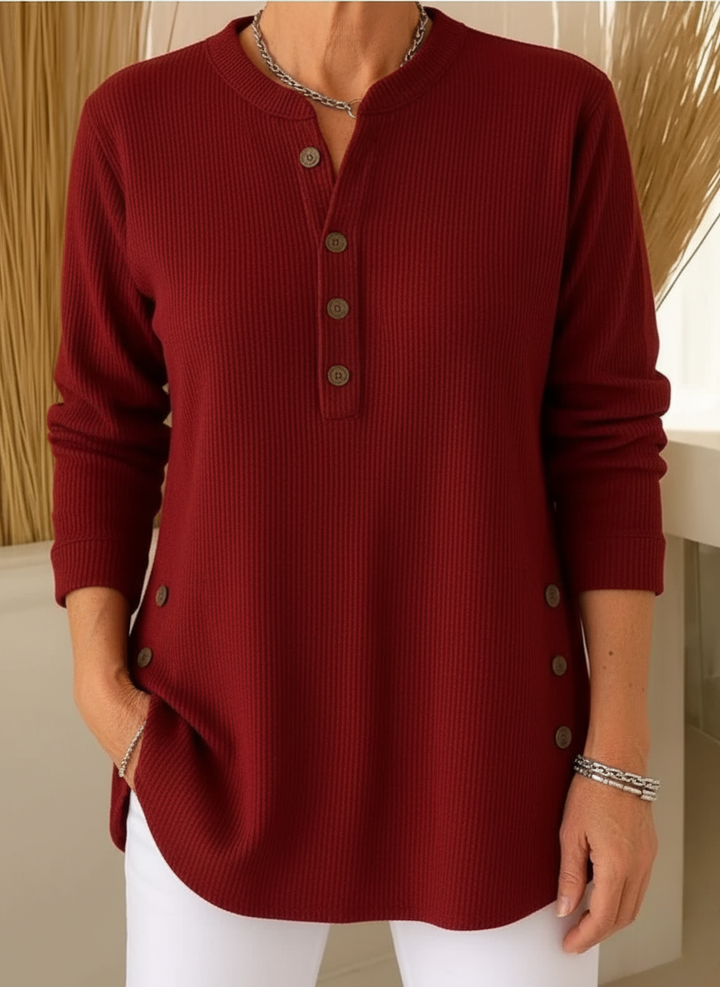 Nina | Lässiger Damenpullover mit langen Ärmeln
