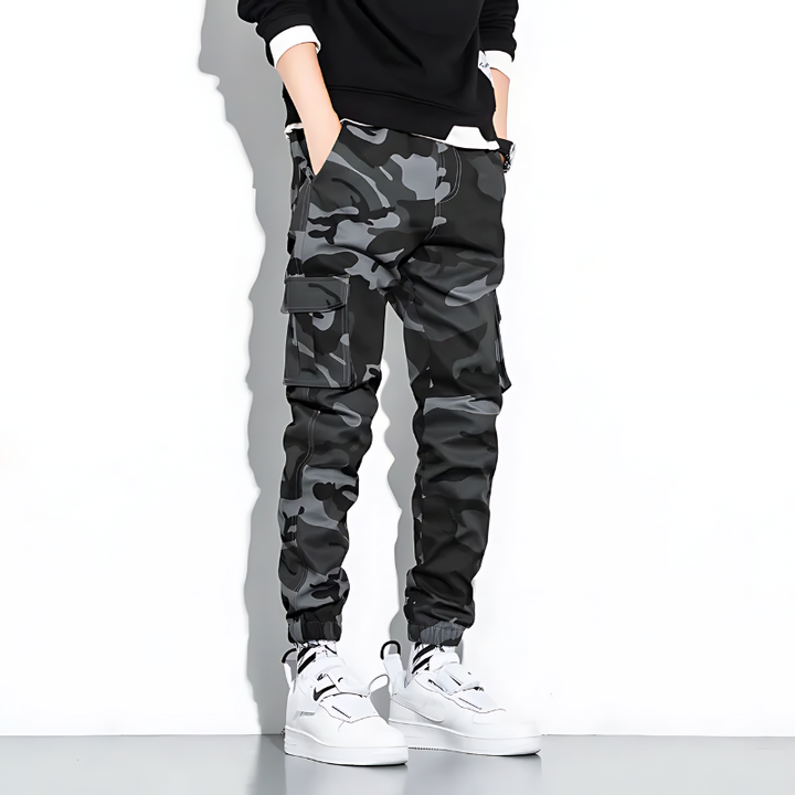 Jonas | Camo Cargo Hose Herren Komfort Fit