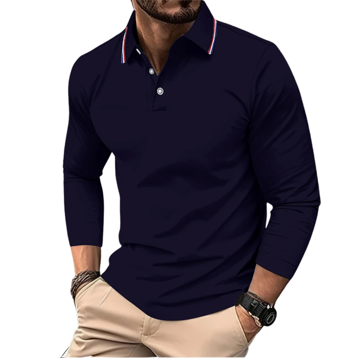 Rafael | Premium Polo Herren stilvoll mit kontrastierendem Kragen