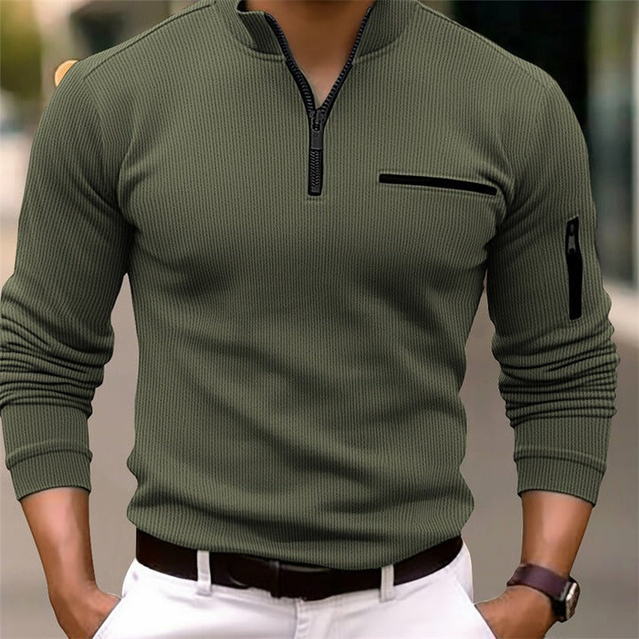 David | Modernes Herren Shirt mit Zip Detail