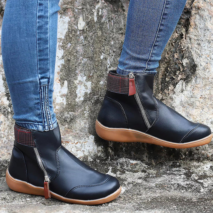 Nova | Wasserdichte Herbststiefel mit Reißverschluss