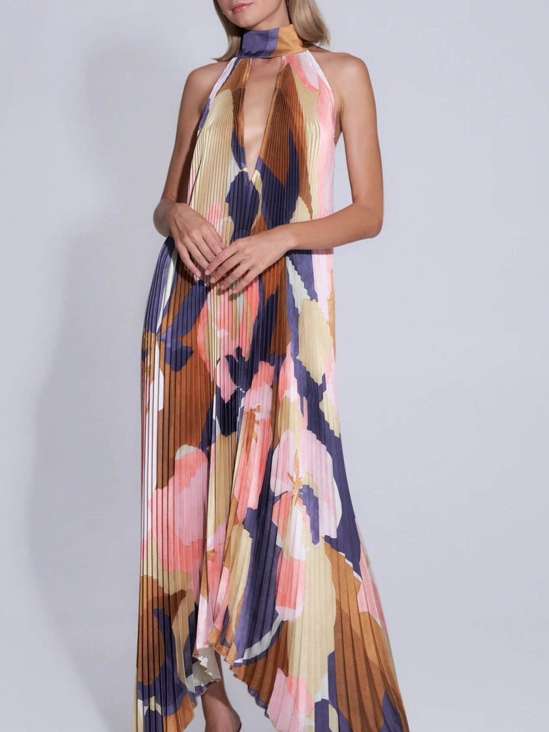 Janella | Maxikleid mit Neckholder-Trägern