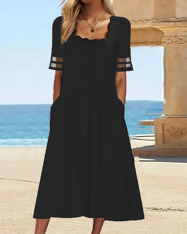 Elegantes Kleid mit quadrischem Ausschnitt Design