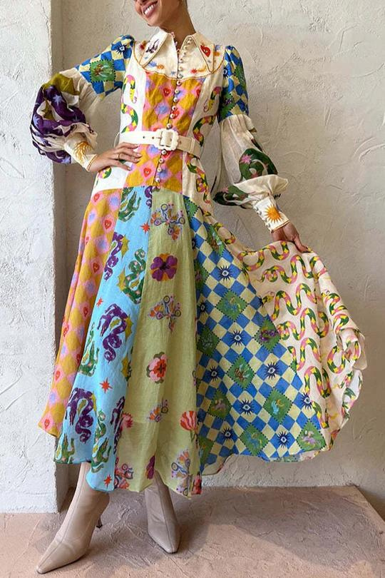 RICA | Kleid mit femininen Puffärmeln