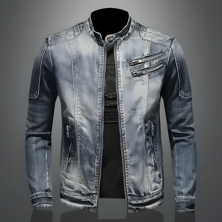 Elio | Retro-Jeansjacke für Männer mit zeitlosem und maskulinem Look