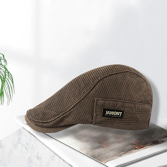 Beret Stilvolle, atmungsaktive Baskenmütze für Männer im Retro-Look
