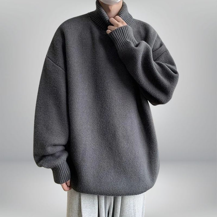 JACQUE ROLLKRAGENPULLOVER aus weichem Strickmaterial
