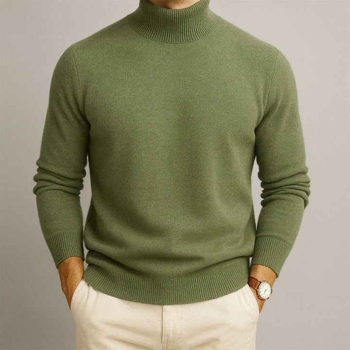 Markus | Pullover Herren hoher Kragen elegant & lässig