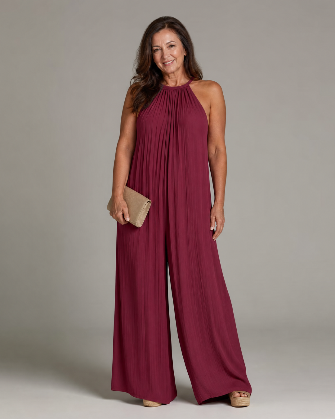 Sofia | Modischer Halter Jumpsuit Damen Chic
