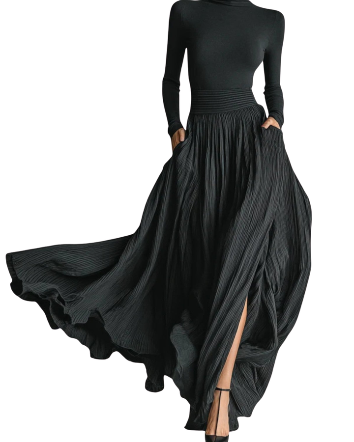 Isabell | Zeitloses Maxikleid mit figurbetonter Passform