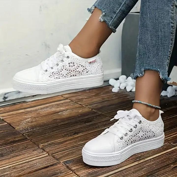 Plateau | Sneakers mit Spitze für Frauen