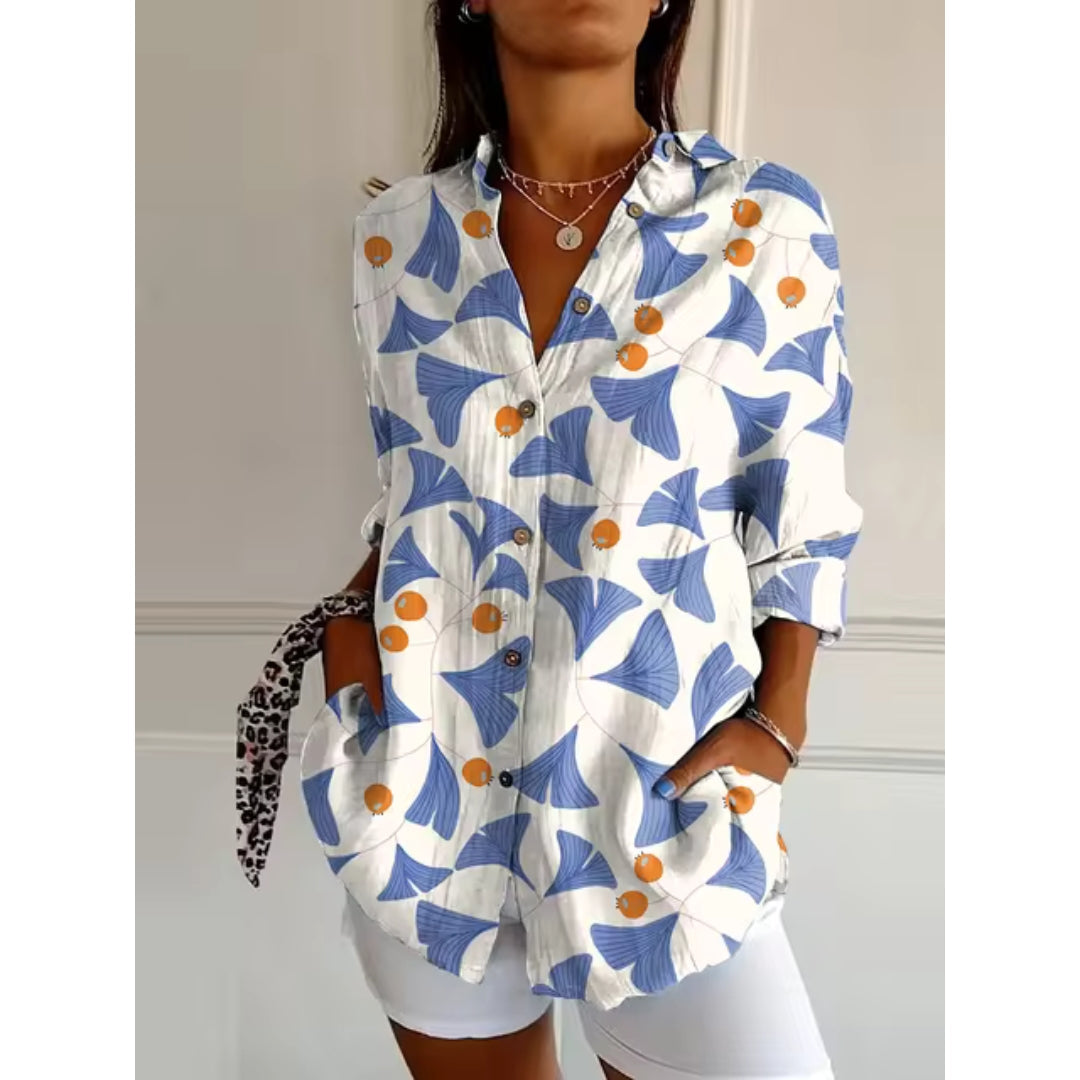 Sylvie | Geblümte Bluse mit femininem Stil