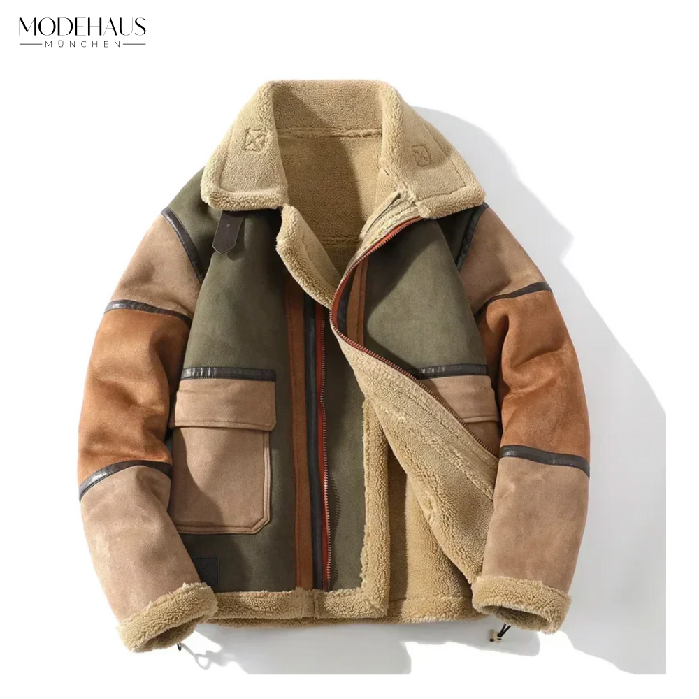 Klaus | Klassische Lederjacke im Vintage-Look