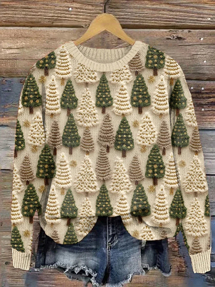 Ziska | Strickpullover mit winterlichem Design