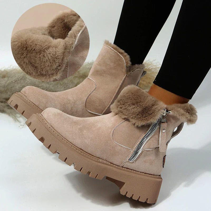 Alice | Plüschstiefel für Damen im Winterdesign