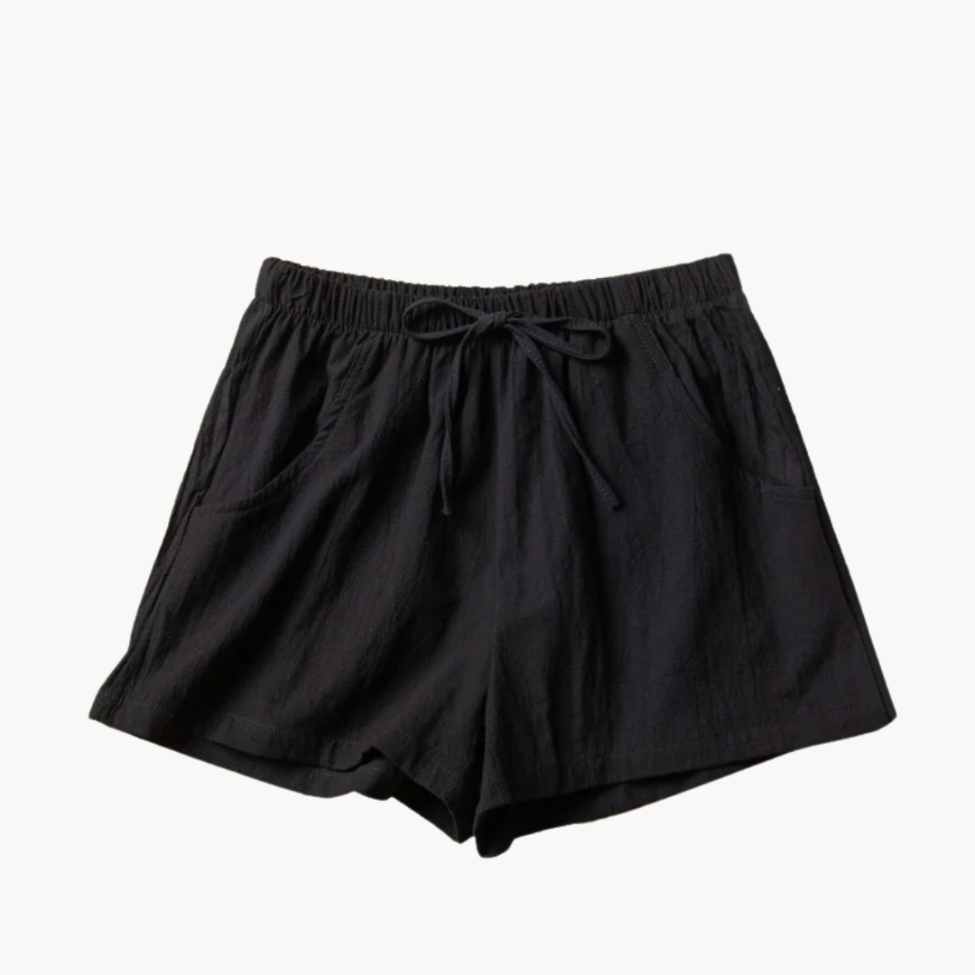 Elara | Leinen Shorts mit schrägen Taschen