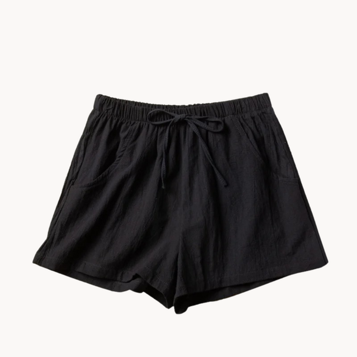 Elara | Leinen Shorts mit schrägen Taschen