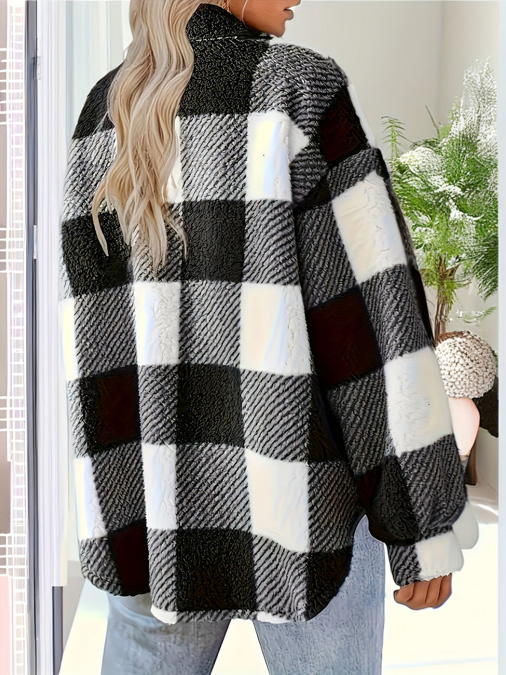 Laura | Stylischer Damen-Teddy-Wintermantel warm